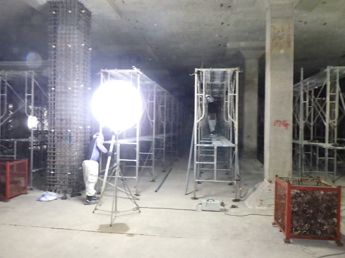 写真-21 足場組立状況